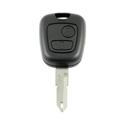 Peugeot car key 2 buttons - 206 (2002-2006) - 6554YL - without