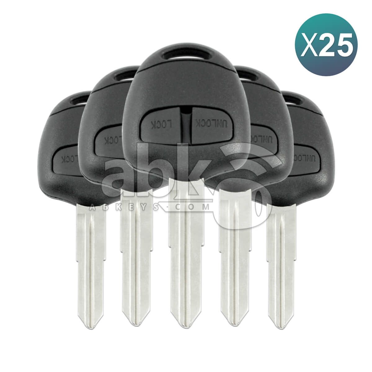 Mitsubishi Lancer Outlander 2005+ Key Head Remote Cover 2Buttons MIT11R 25Pcs Bundle - ABK-876-OFF25