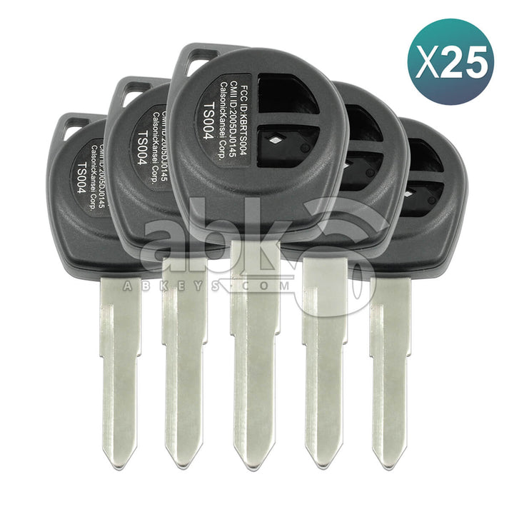 Suzuki 2004+ Remote Cover 25Pcs Bundle 2Buttons HU133 - ABK-907-OFF25 - ABKEYS.COM