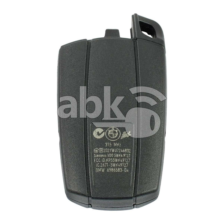 Genuine Bmw 3 5 6 X-Series CAS2 CAS3 2003+ Smart Key 3Buttons 315MHz KR55WK49127 - ABK-922 -