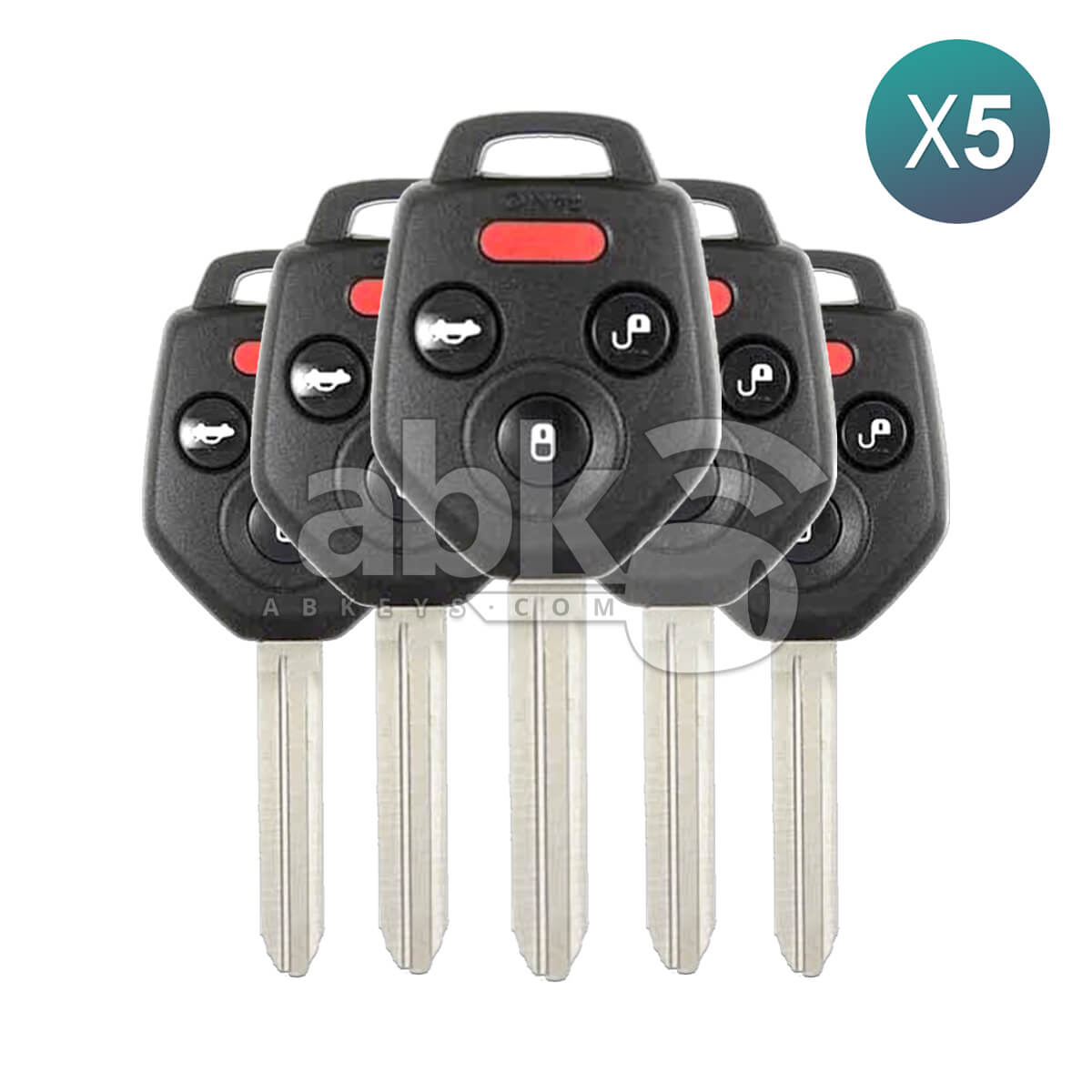 Subaru Forester Impreza 2012+ Remote Key 5Pcs Bundle 4Buttons 57497-FJ021 315MHz CWTWB1U811 TOY43R -