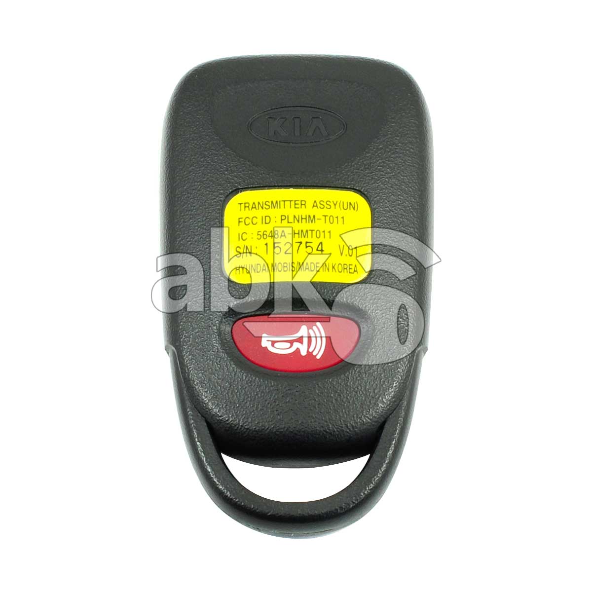 Genuine Kia Sorento Rondo 2007+ Remote Control 4Buttons 95430-3E511 315MHz PLNHM-T011 - ABK-959 -