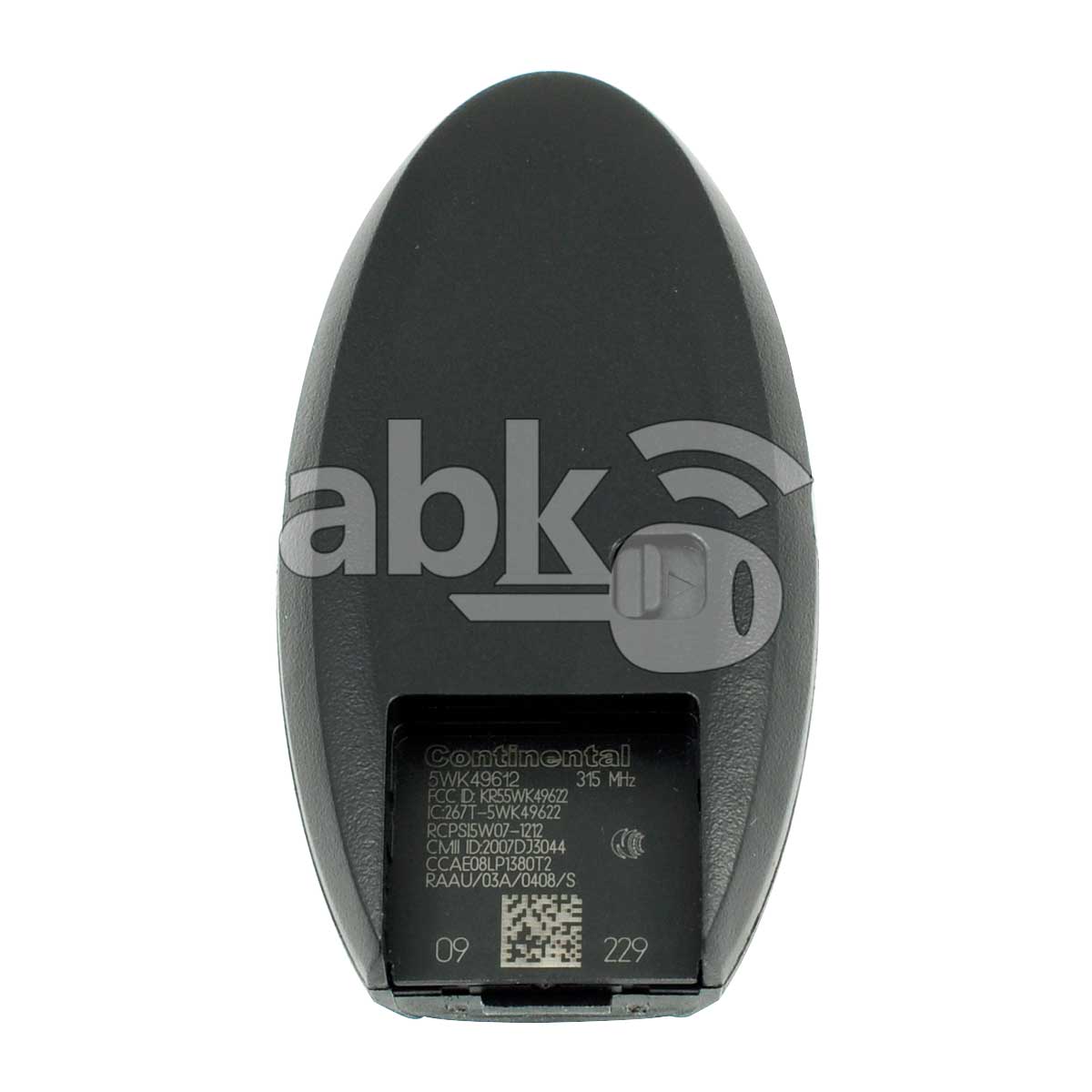 Genuine Nissan Murano 370Z 2009+ Smart Key 3Buttons 285E3-1AA7A 315MHz KR55WK49622 - ABK-983 -