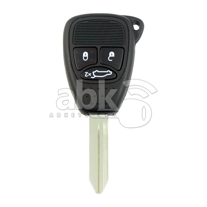Jeep Chrysler Dodge Key Head Remote 3Buttons 433MHz CY22 - ABK-992 - ABKEYS.COM