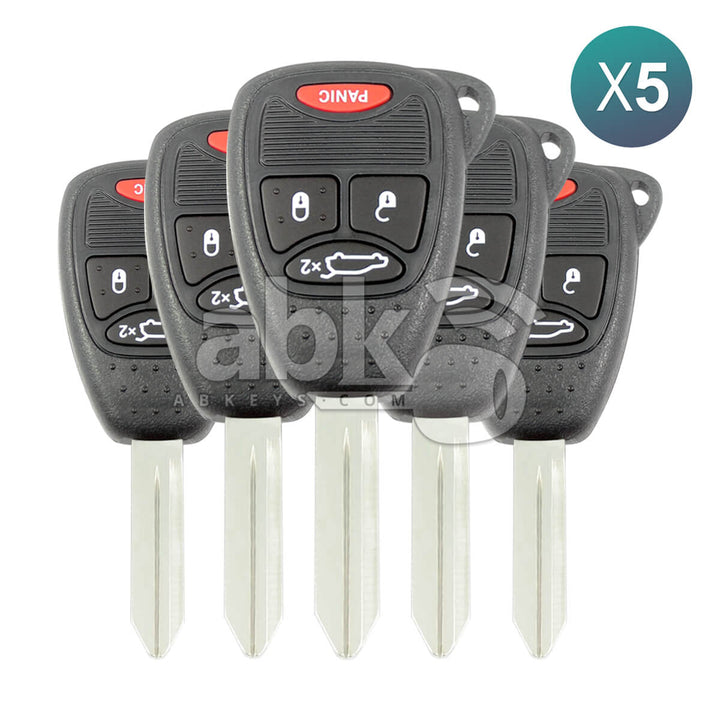 Jeep Chrysler Dodge Remote Key 5Pcs Offer 4Buttons 315MHz CY22 - ABK-994-OFF5 - ABKEYS.COM